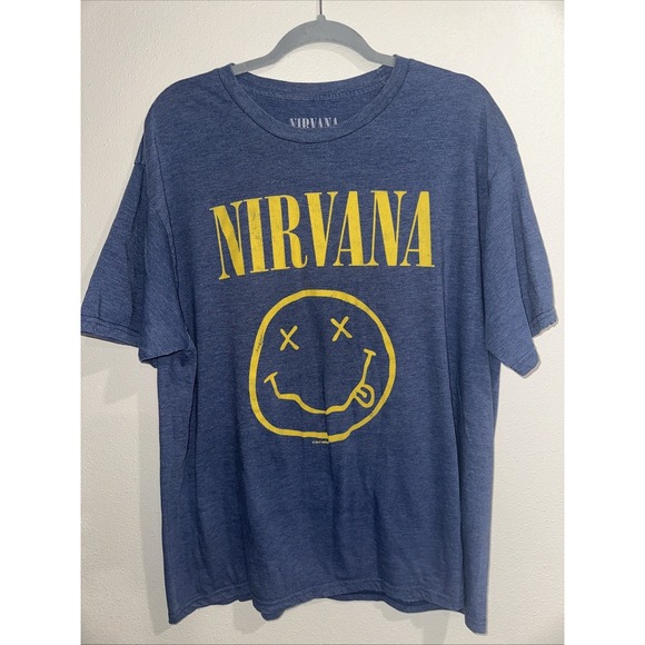 NIRVANA Other - Men Nirvana Blue Shirt Cotton Polyester . Used Good Condition.‎ Size 2xL